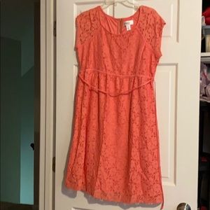 Maternity eyelet dress